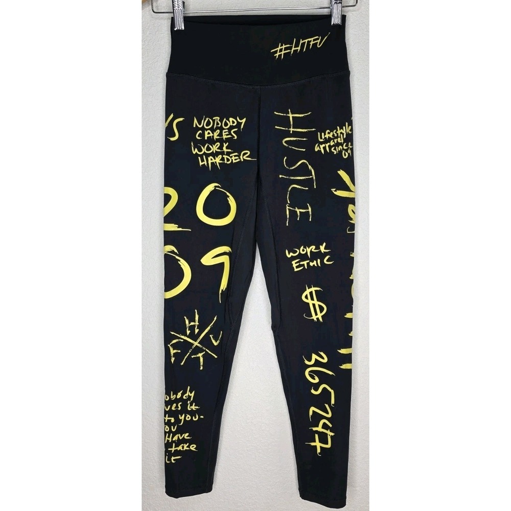 New HTFU Analog V4 Limited Edition Motivational Legging Sz M Crossfit Gym Active